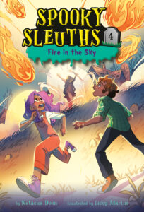 cover of spooky sleuths 4, fire in the sky