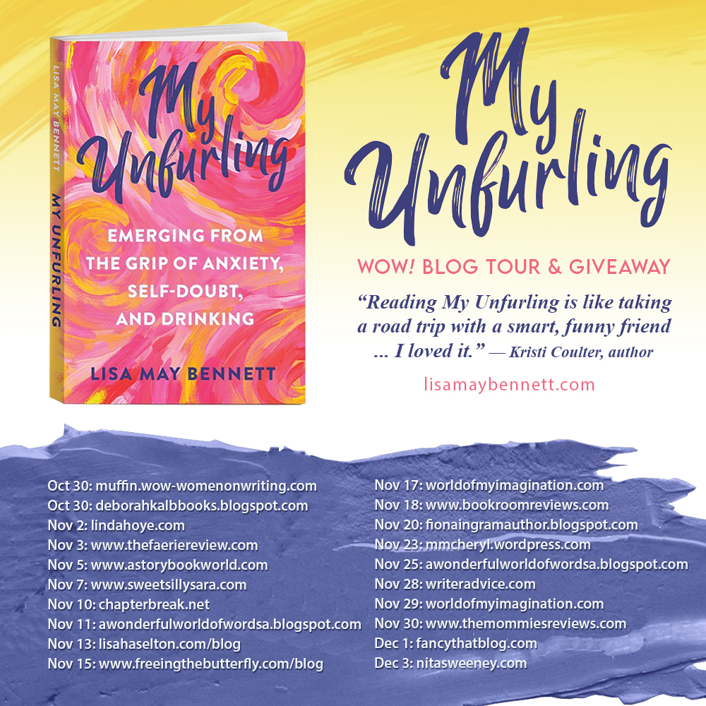 blog tour banner for my unfurling