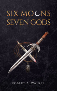 book cover for six moons seven gods