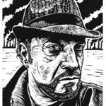 pencil portrait of poet marc vincenz