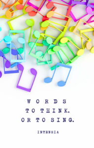 cover for words to think or to sing