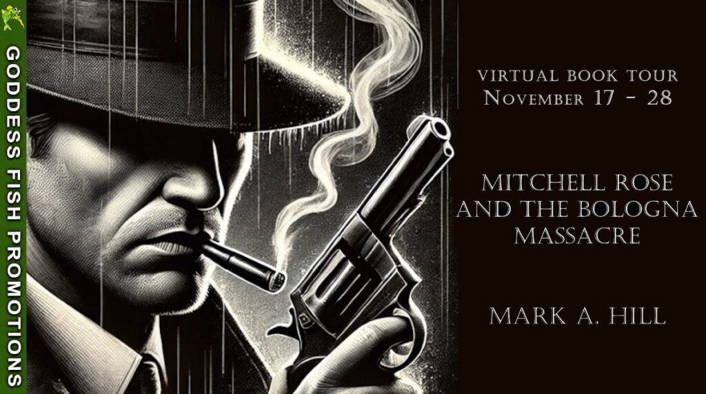 tour banner for mitchell rose and the bologna massacre